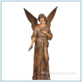Heiße Verkaufs-Garten-Antike-Leben-Größen-Bronzen-Engels-Statue